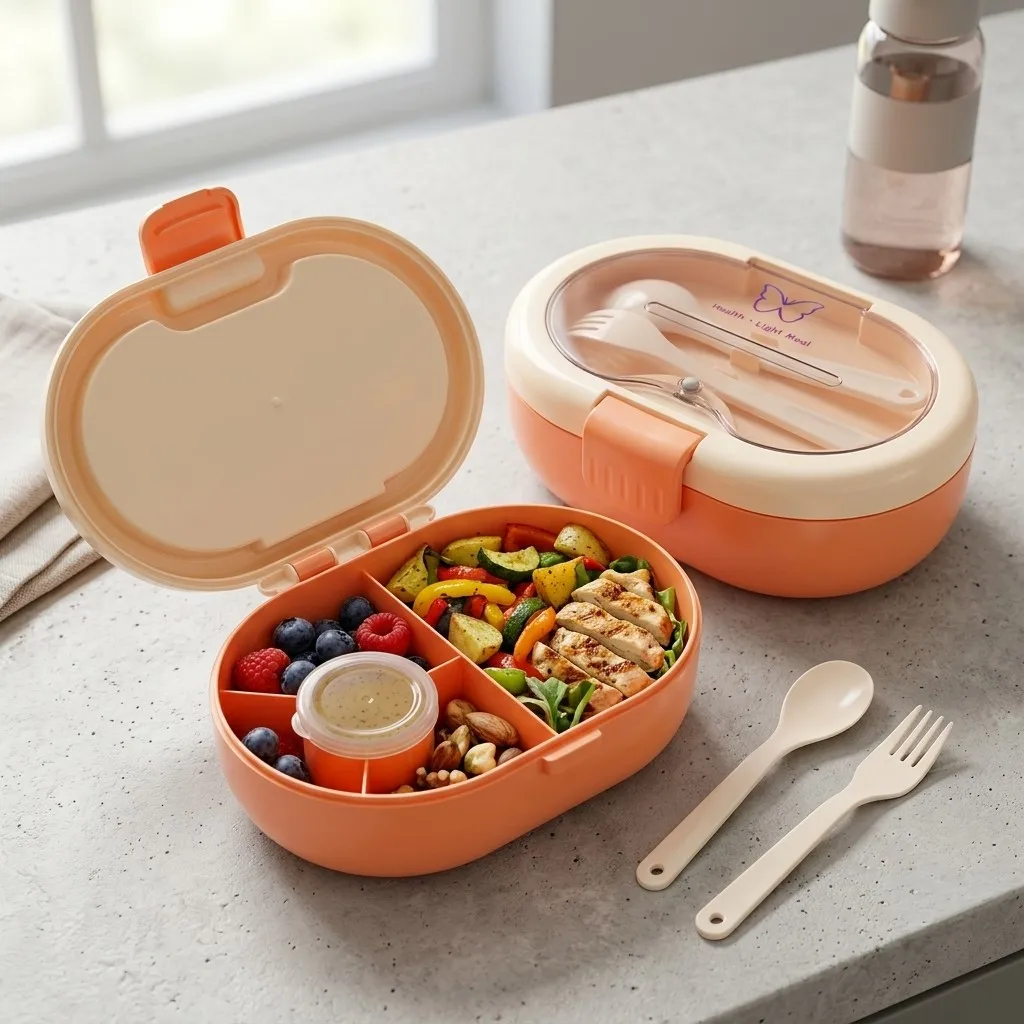 Meal Prep Or Prep Meal - علبة طعام بلاستيكية بتصميم 