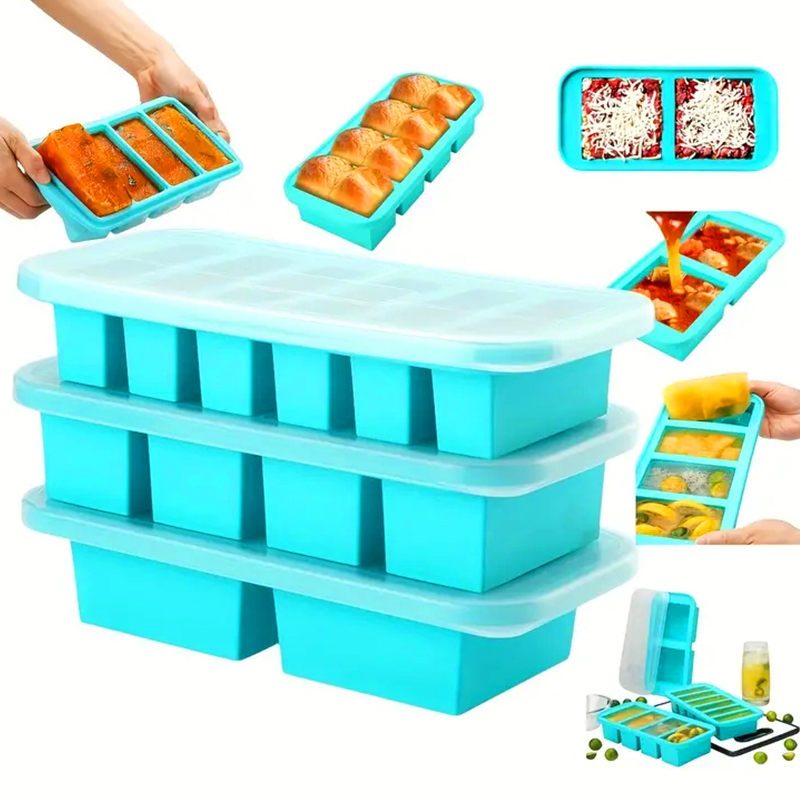 قالب صينية فريزر سيليكون مكون  - مراجعة Meal Prep Template وسعره